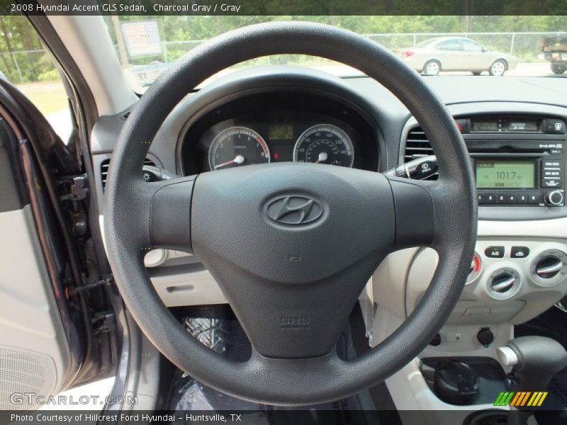 Charcoal Gray / Gray 2008 Hyundai Accent GLS Sedan
