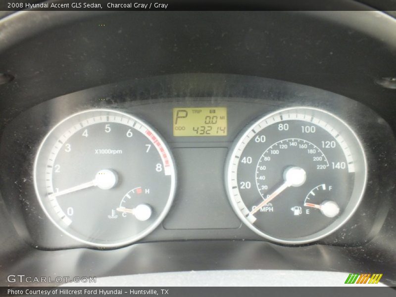 Charcoal Gray / Gray 2008 Hyundai Accent GLS Sedan