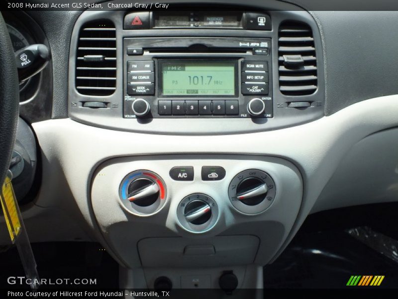 Charcoal Gray / Gray 2008 Hyundai Accent GLS Sedan