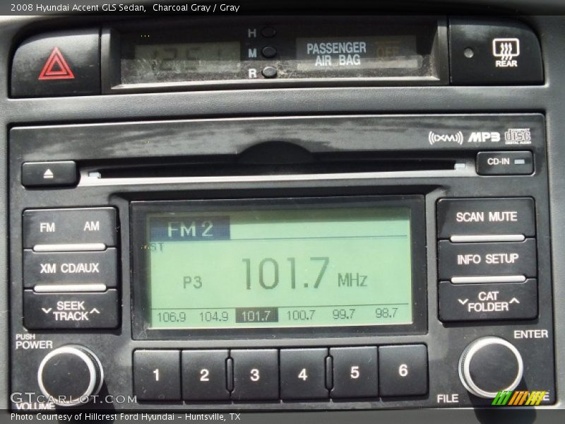 Charcoal Gray / Gray 2008 Hyundai Accent GLS Sedan