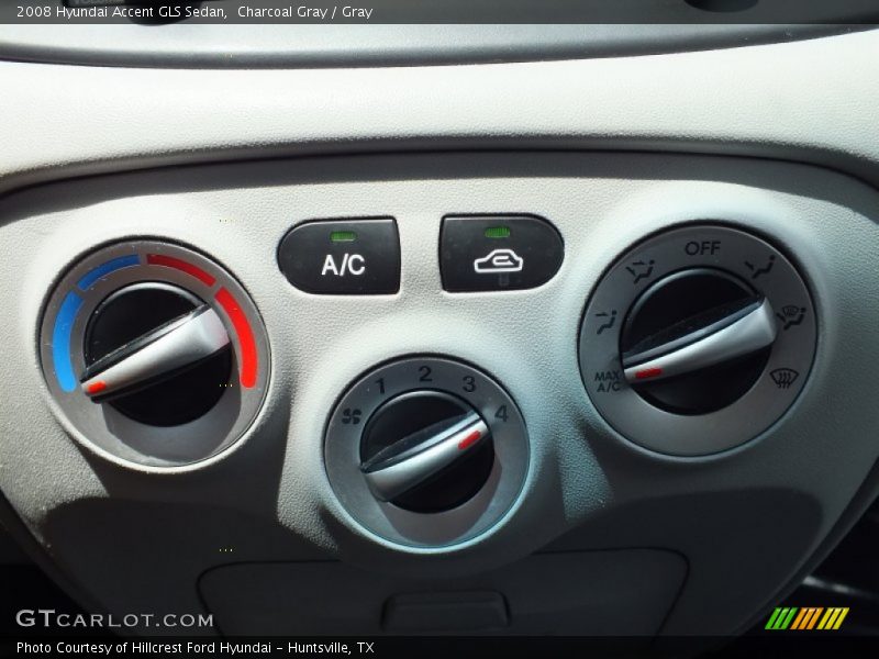 Charcoal Gray / Gray 2008 Hyundai Accent GLS Sedan