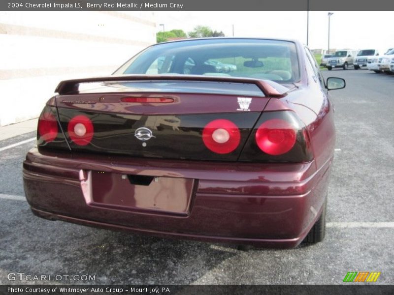 Berry Red Metallic / Medium Gray 2004 Chevrolet Impala LS
