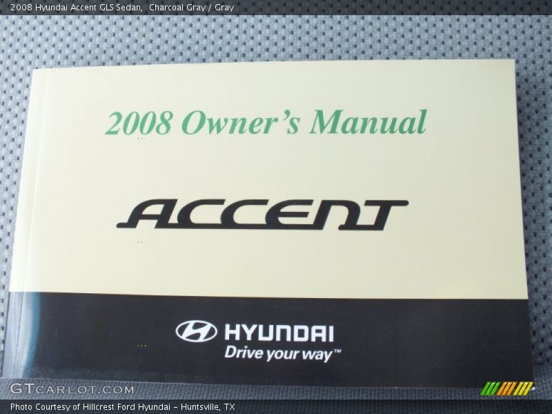 Charcoal Gray / Gray 2008 Hyundai Accent GLS Sedan