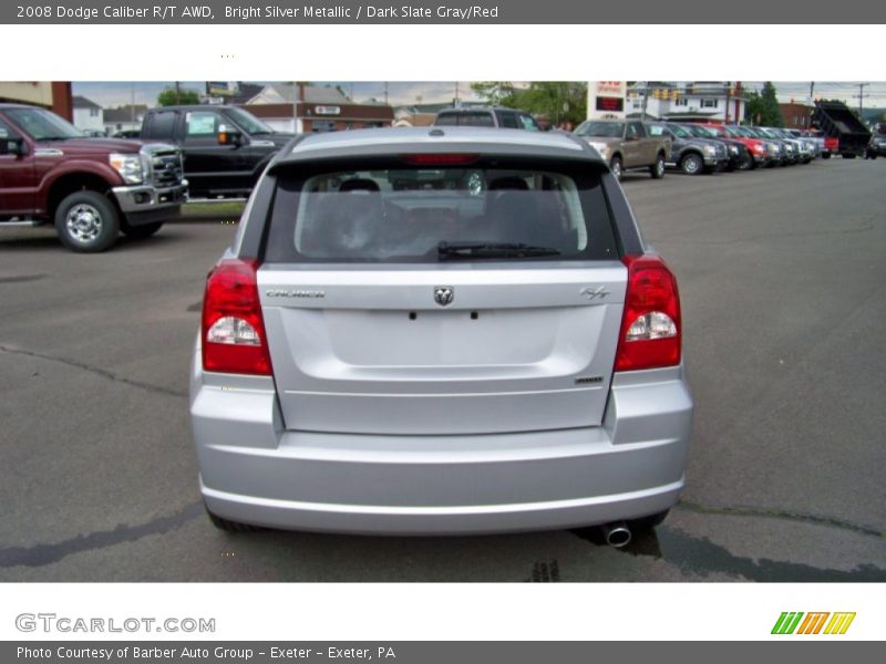 Bright Silver Metallic / Dark Slate Gray/Red 2008 Dodge Caliber R/T AWD