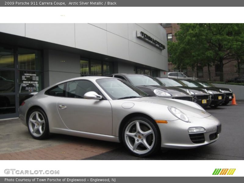 Arctic Silver Metallic / Black 2009 Porsche 911 Carrera Coupe
