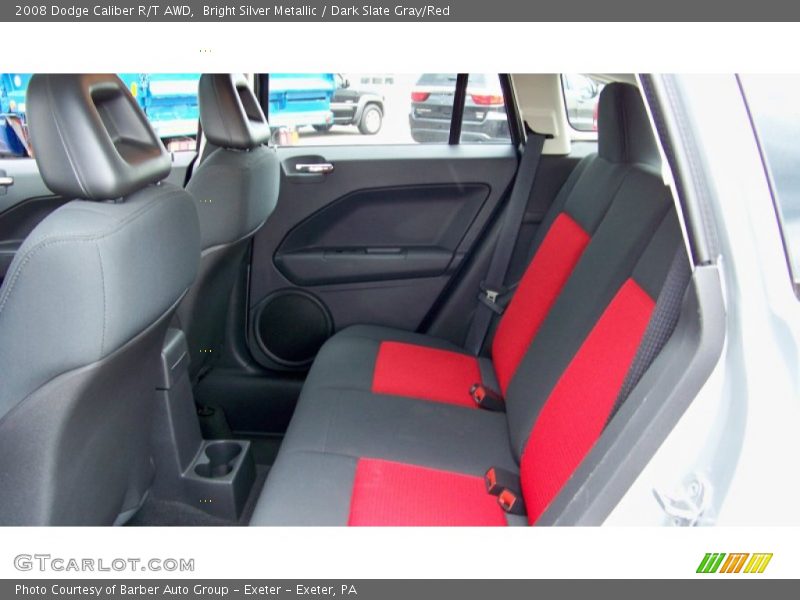 Bright Silver Metallic / Dark Slate Gray/Red 2008 Dodge Caliber R/T AWD