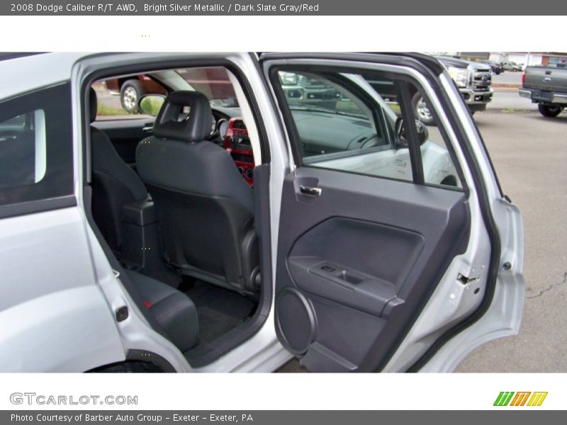 Bright Silver Metallic / Dark Slate Gray/Red 2008 Dodge Caliber R/T AWD