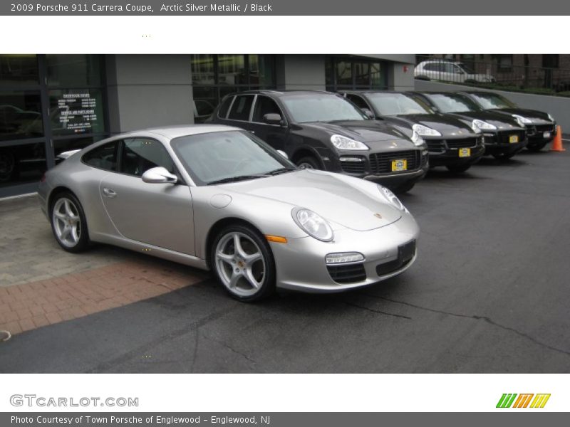 Arctic Silver Metallic / Black 2009 Porsche 911 Carrera Coupe