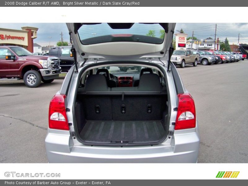 Bright Silver Metallic / Dark Slate Gray/Red 2008 Dodge Caliber R/T AWD