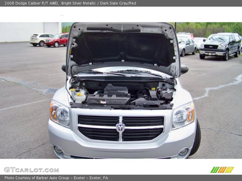 Bright Silver Metallic / Dark Slate Gray/Red 2008 Dodge Caliber R/T AWD