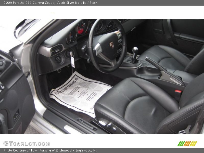 Arctic Silver Metallic / Black 2009 Porsche 911 Carrera Coupe