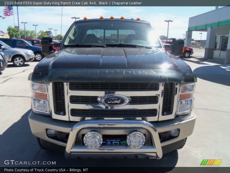 Black / Chaparral Leather 2010 Ford F350 Super Duty King Ranch Crew Cab 4x4