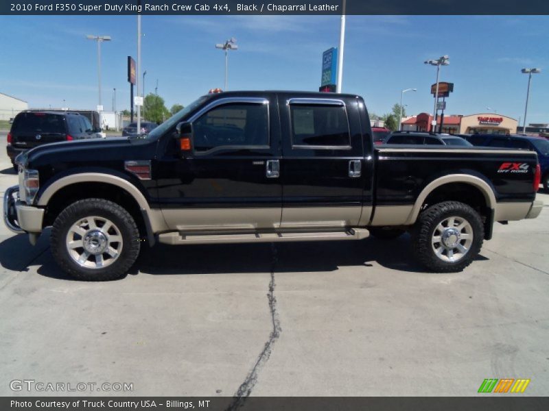 Black / Chaparral Leather 2010 Ford F350 Super Duty King Ranch Crew Cab 4x4