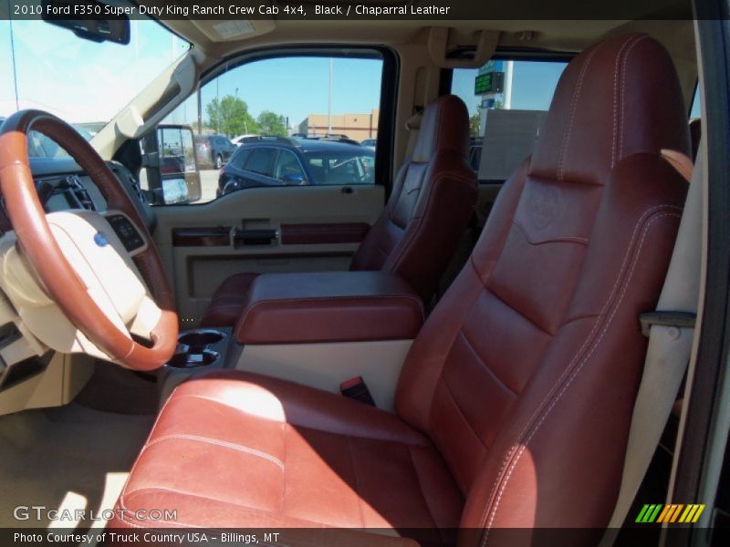 Black / Chaparral Leather 2010 Ford F350 Super Duty King Ranch Crew Cab 4x4