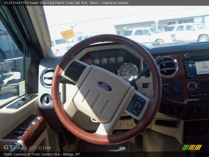 Black / Chaparral Leather 2010 Ford F350 Super Duty King Ranch Crew Cab 4x4