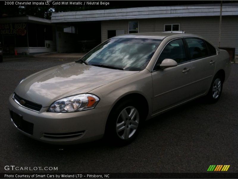 Gold Mist Metallic / Neutral Beige 2008 Chevrolet Impala LS