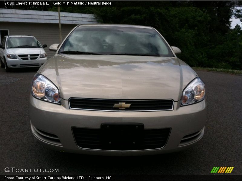 Gold Mist Metallic / Neutral Beige 2008 Chevrolet Impala LS