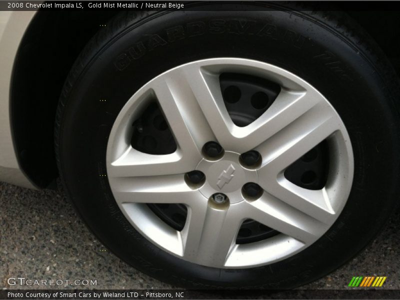 Gold Mist Metallic / Neutral Beige 2008 Chevrolet Impala LS