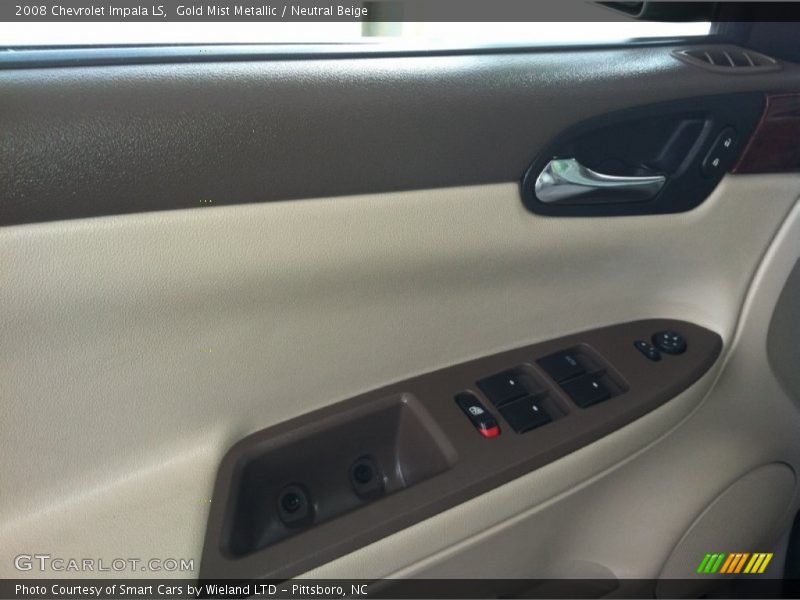 Gold Mist Metallic / Neutral Beige 2008 Chevrolet Impala LS