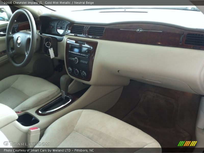 Gold Mist Metallic / Neutral Beige 2008 Chevrolet Impala LS