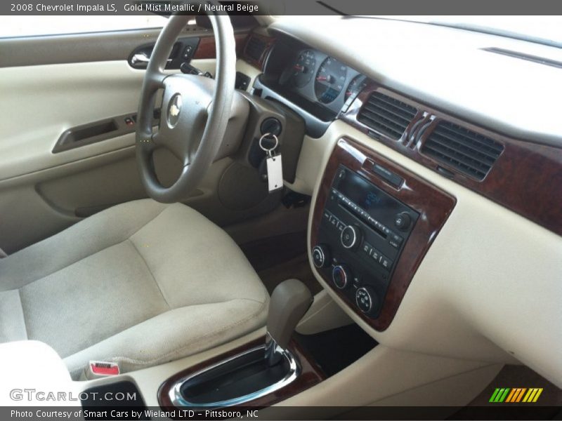 Gold Mist Metallic / Neutral Beige 2008 Chevrolet Impala LS