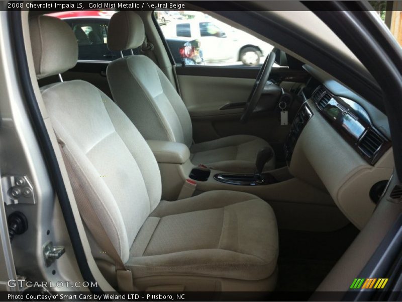 Gold Mist Metallic / Neutral Beige 2008 Chevrolet Impala LS