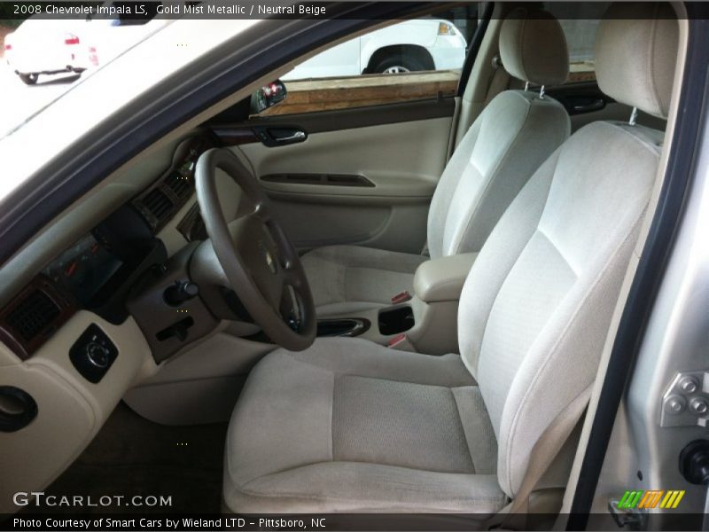 Gold Mist Metallic / Neutral Beige 2008 Chevrolet Impala LS