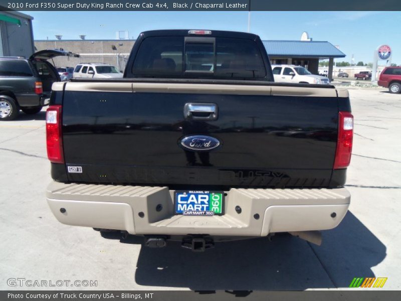 Black / Chaparral Leather 2010 Ford F350 Super Duty King Ranch Crew Cab 4x4