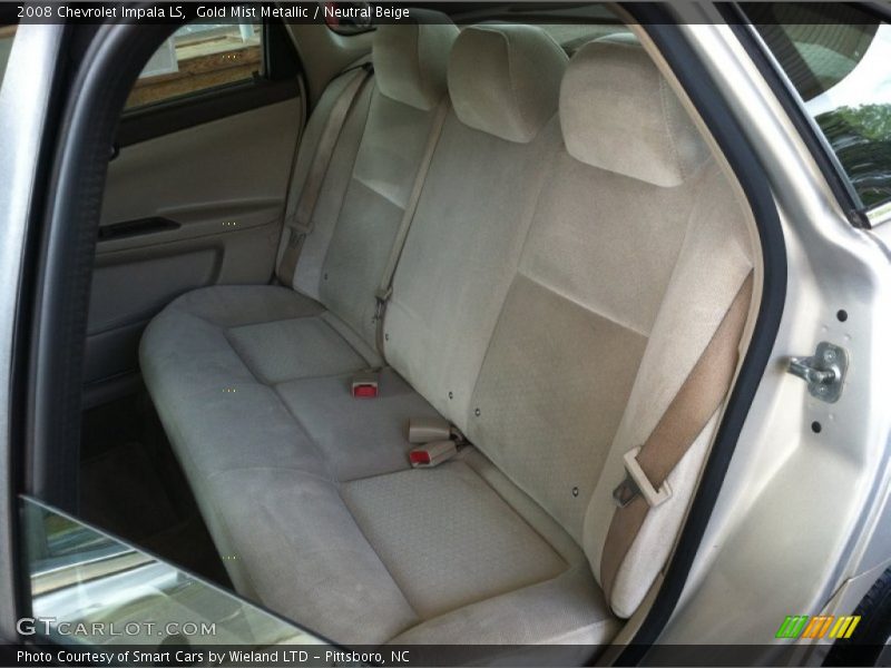 Gold Mist Metallic / Neutral Beige 2008 Chevrolet Impala LS