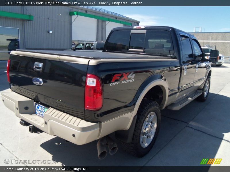 Black / Chaparral Leather 2010 Ford F350 Super Duty King Ranch Crew Cab 4x4