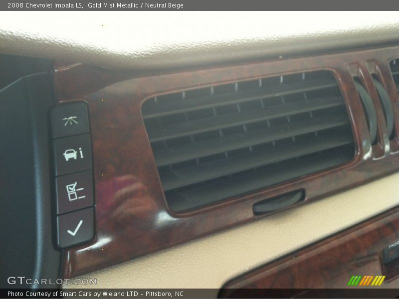 Gold Mist Metallic / Neutral Beige 2008 Chevrolet Impala LS
