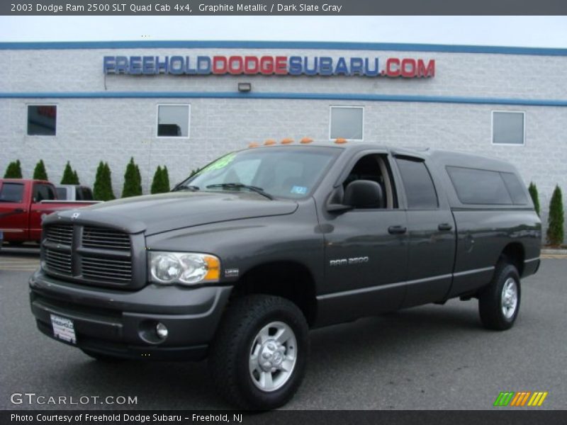 Graphite Metallic / Dark Slate Gray 2003 Dodge Ram 2500 SLT Quad Cab 4x4