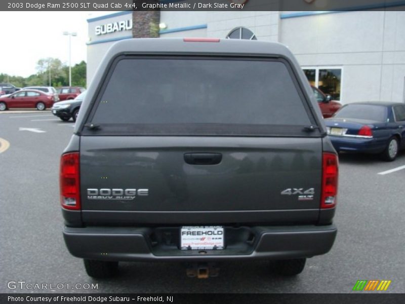 Graphite Metallic / Dark Slate Gray 2003 Dodge Ram 2500 SLT Quad Cab 4x4