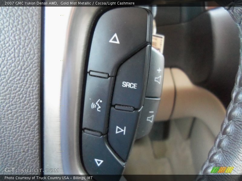 Gold Mist Metallic / Cocoa/Light Cashmere 2007 GMC Yukon Denali AWD