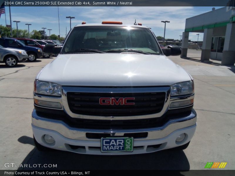 Summit White / Neutral 2004 GMC Sierra 2500HD SLE Extended Cab 4x4