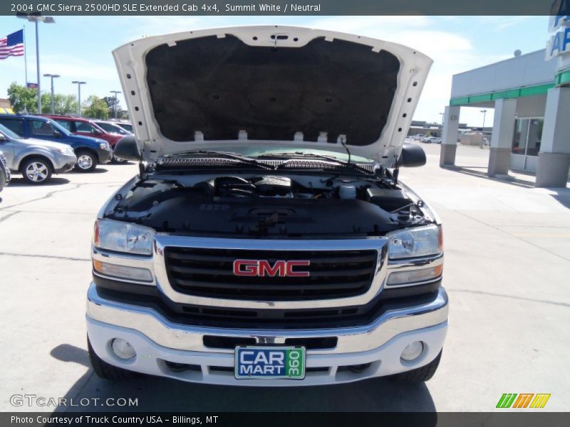 Summit White / Neutral 2004 GMC Sierra 2500HD SLE Extended Cab 4x4