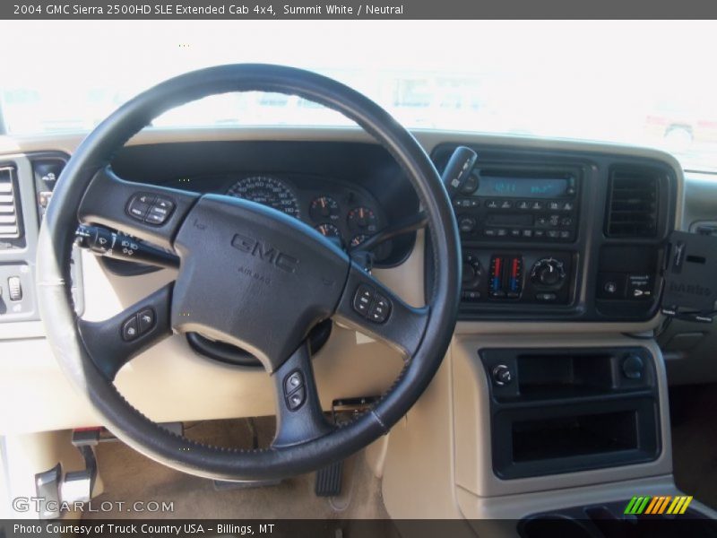 Summit White / Neutral 2004 GMC Sierra 2500HD SLE Extended Cab 4x4