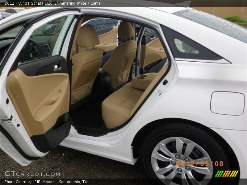 Shimmering White / Camel 2012 Hyundai Sonata GLS