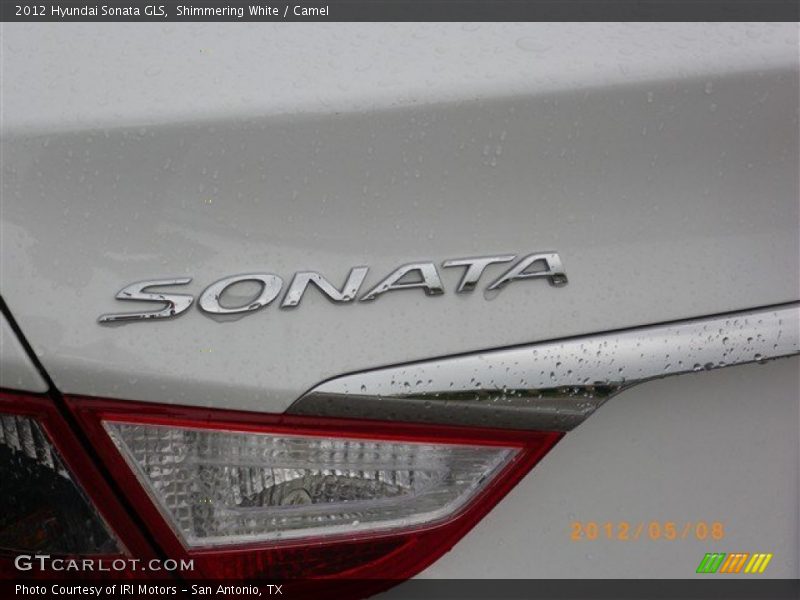 Shimmering White / Camel 2012 Hyundai Sonata GLS