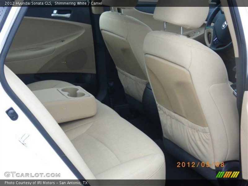 Shimmering White / Camel 2012 Hyundai Sonata GLS