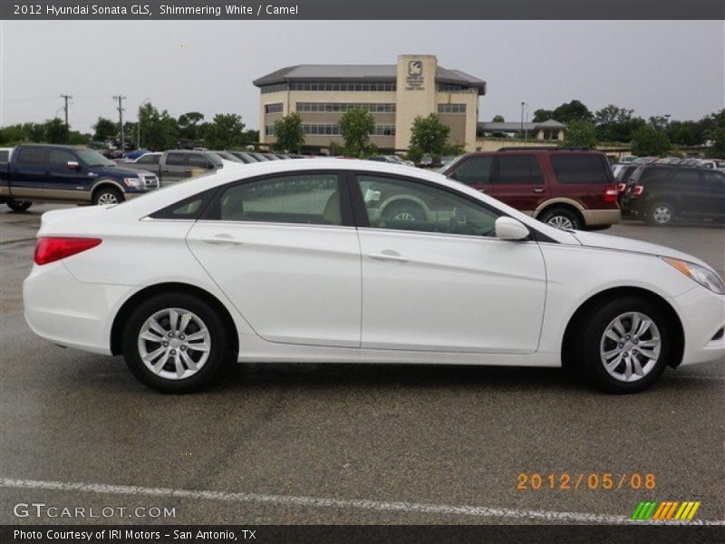 Shimmering White / Camel 2012 Hyundai Sonata GLS