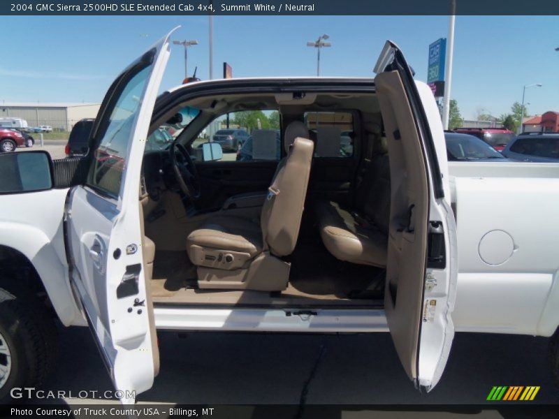 Summit White / Neutral 2004 GMC Sierra 2500HD SLE Extended Cab 4x4