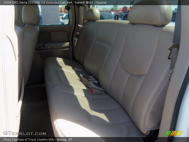 Rear Seat of 2004 Sierra 2500HD SLE Extended Cab 4x4