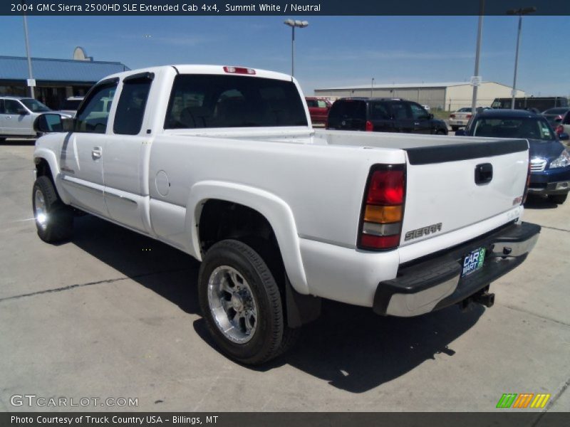 Summit White / Neutral 2004 GMC Sierra 2500HD SLE Extended Cab 4x4
