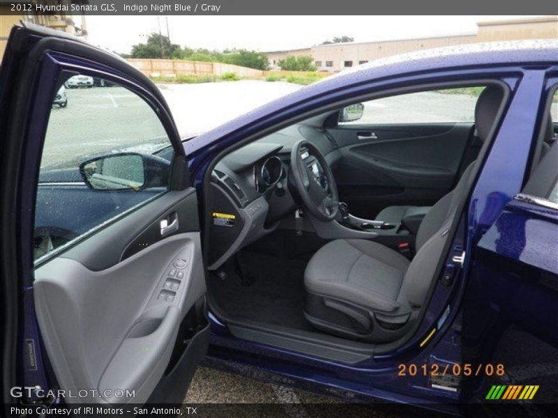 Indigo Night Blue / Gray 2012 Hyundai Sonata GLS