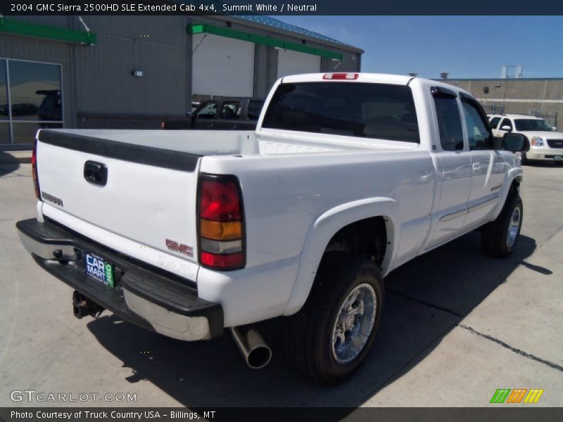 Summit White / Neutral 2004 GMC Sierra 2500HD SLE Extended Cab 4x4