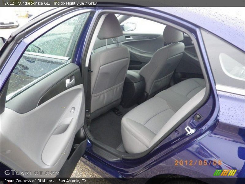 Indigo Night Blue / Gray 2012 Hyundai Sonata GLS