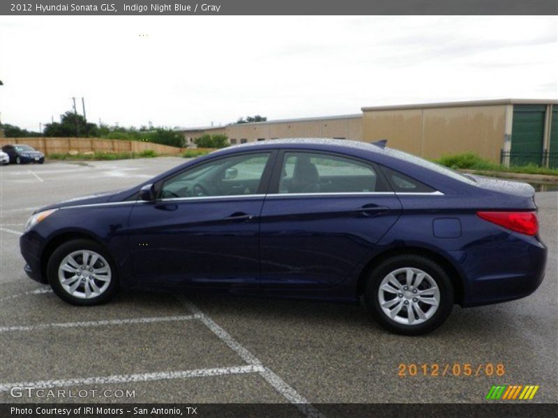 Indigo Night Blue / Gray 2012 Hyundai Sonata GLS