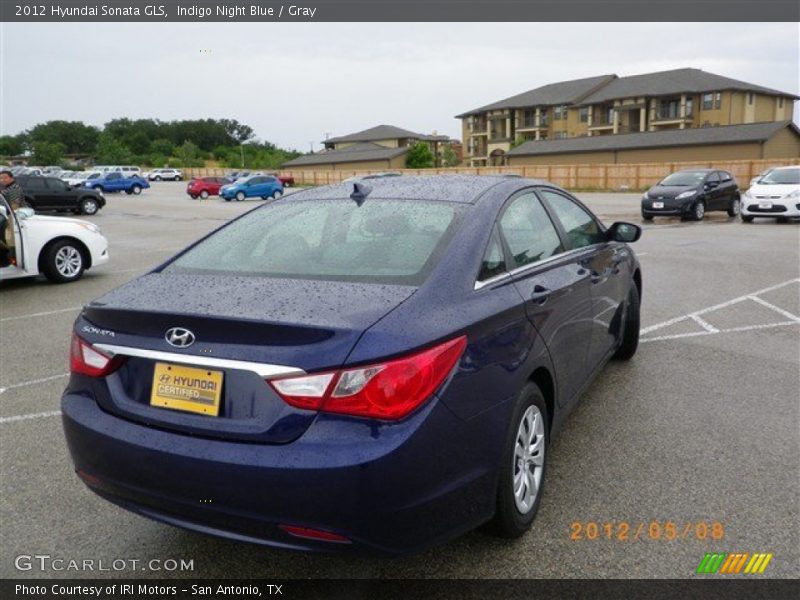 Indigo Night Blue / Gray 2012 Hyundai Sonata GLS