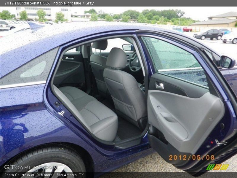 Indigo Night Blue / Gray 2012 Hyundai Sonata GLS